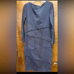 Neon Buddha • medium dress! Gray Long Sleeve Layered Dress